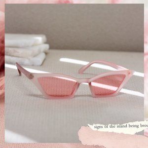 Vintage Retro Style Trendy Pink Sunglasses